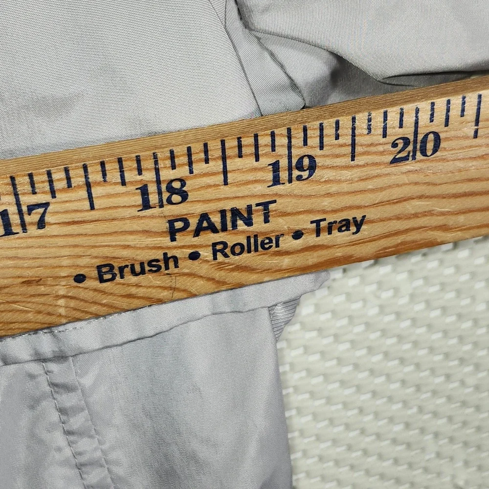Cole Haan Signature Lightweight Hooded Jacket Gray Drawstring Utility Medium‎